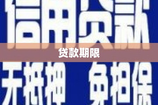 定西贷款期限