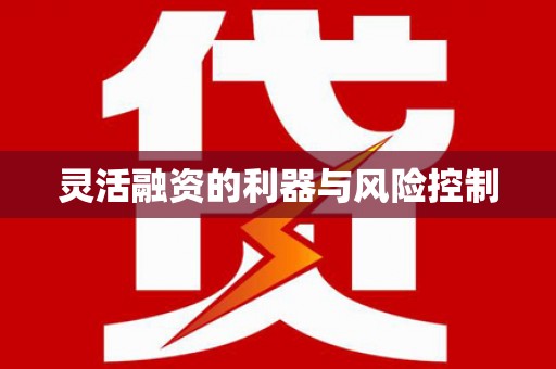 定西灵活融资的利器与风险控制