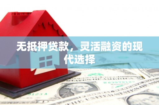 定西无抵押贷款，灵活融资的现代选择