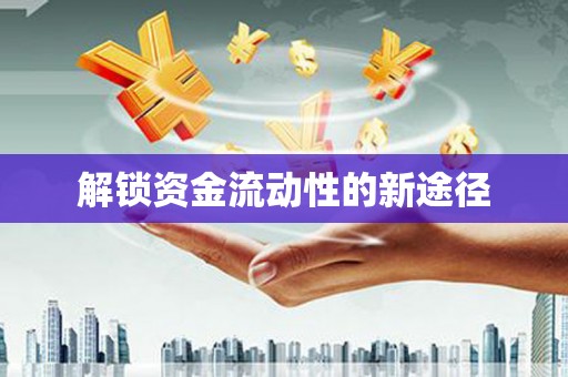 定西解锁资金流动性的新途径